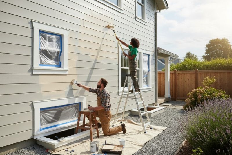 House Siding Painting
